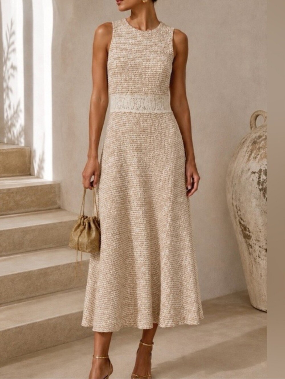 Zara Women Dress with Lace Waist Size S